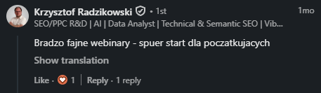 Opinia uczestnika warsztatów AI Ninjas